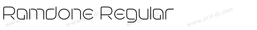 Ramdone Regular字体转换